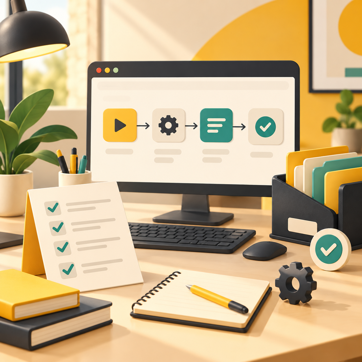 Illustration for Automation Basics Tools: A Practical Team Checklist - b2KIT blog